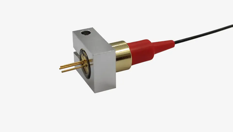 Diodo Laser Coaxial TO Acoplado a Fibra de 655nm