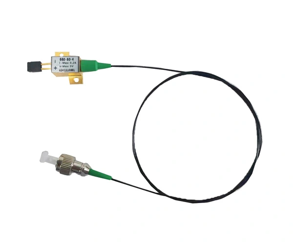 Diodo Laser Acoplado a Fibra Monomodo de 655nm e 60mW - 01